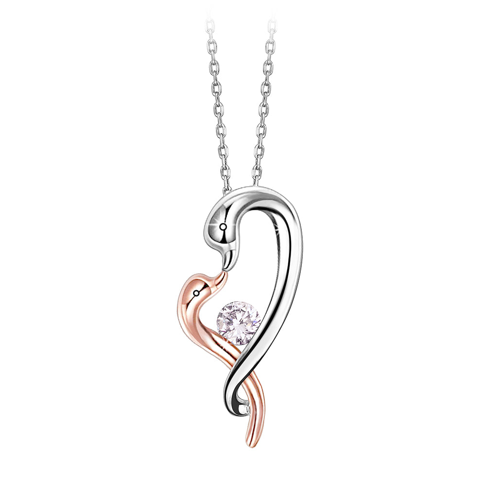 Pink Diamond Love Double Necklace [40+5cm] store