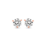 Ripples Of Love Necklace with Bonus CZ Stud Earrings