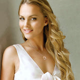 Queen Of Hearts Necklace with Bonus CZ Stud Earrings