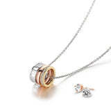 Roman Holiday Necklace with Bonus CZ Stud Earrings