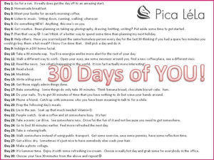 30 Days of YOU Challenge