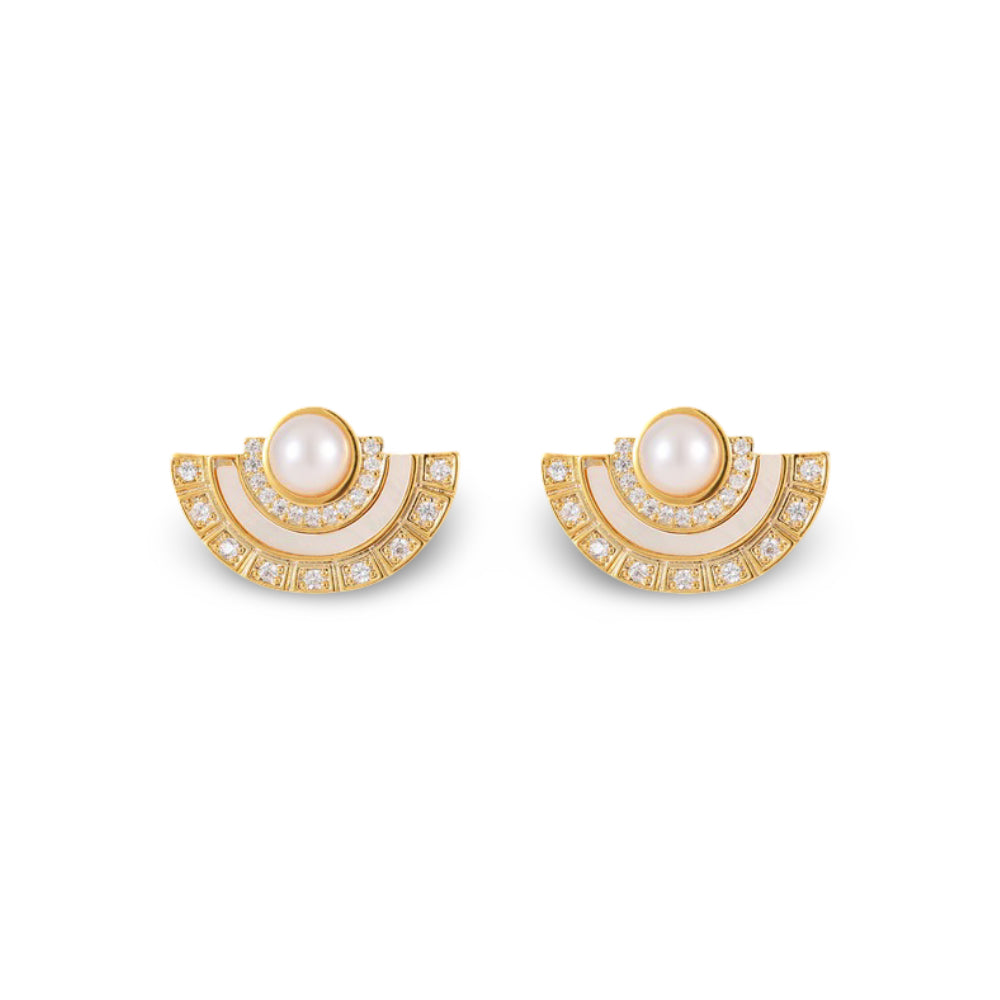 Lustre Arc Earrings
