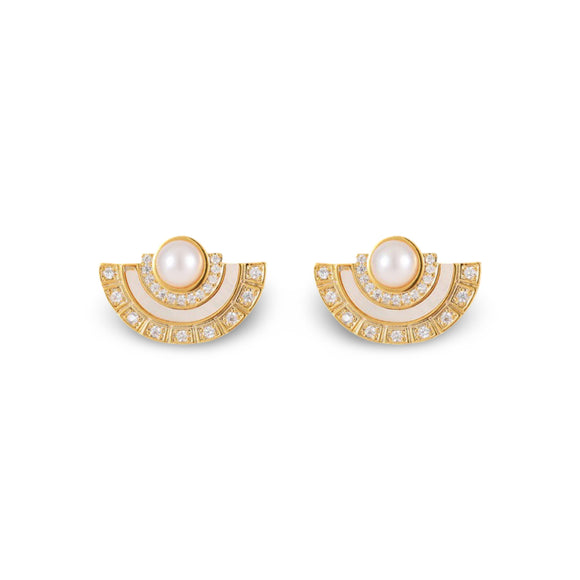 Lustre Arc Earrings