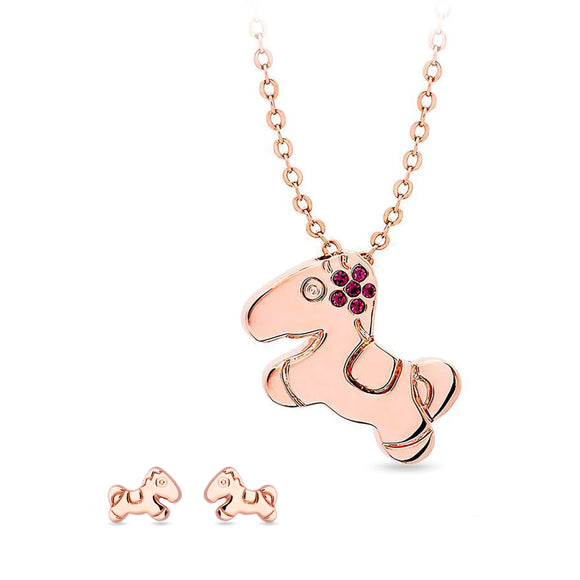 Cute Pony in Purple Necklace / Pendant