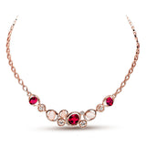 Ruby Bloom Necklace