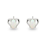 My Heart Triplet Opal Earrings