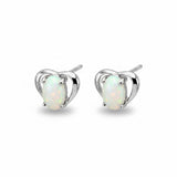 My Heart Triplet Opal Earrings