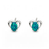 My Heart Triplet Opal Earrings