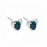 My Heart Triplet Opal Earrings