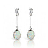 Heritage Drop Solid Opal Earrings