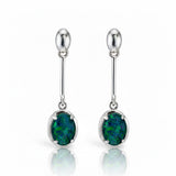 Heritage Drop Triplet Opal Earrings
