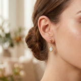 Entwined Solid Opal Earrings