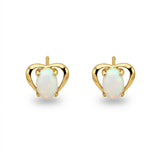 My Heart Triplet Opal Earrings
