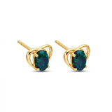 My Heart Triplet Opal Earrings