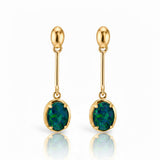 Heritage Drop Triplet Opal Earrings