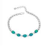 Elegance Triplet Opal Bracelet 8mm