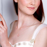 Ballerina Necklace with Bonus Crown Stud Earrings