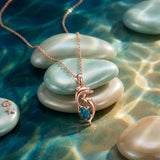 Dolphin Triplet Opal Necklace