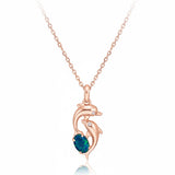 Dolphin Triplet Opal Necklace