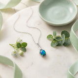Frances Triplet Opal Necklace