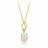 Embrace Solid Opal Necklace