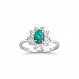 Princess Triplet Opal Ring