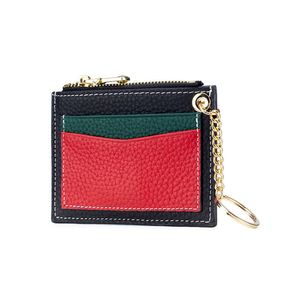 Amelia Zip Leather Card Holder & Key Wallet