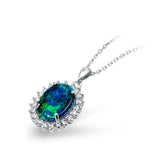 Elizabeth Triplet Opal Necklace