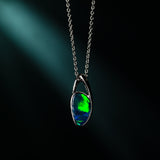 Elegant Free Style Doublet Opal Necklace