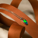 Elegant Free Style Doublet Opal Necklace