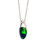 Elegant Free Style Doublet Opal Necklace