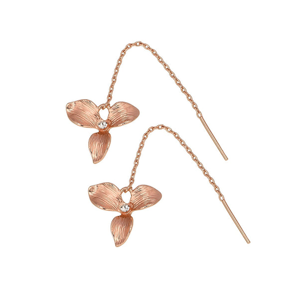 Golden Orchid Earrings