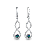 Infinity Triplet Opal Earrings