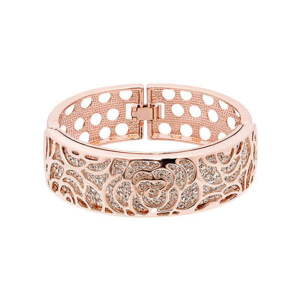 Chloe Bangle - 18k Gold Plated - Crystal | Pica LeLa Jewellery