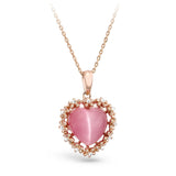 Coral Heart Necklace