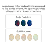 Orchid Solid Opal Necklace (Rose Gold)