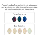 Rome Solid Opal Earrings