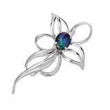 Orchid Triplet Opal Brooch