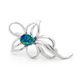 Orchid Triplet Opal Brooch