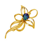 Orchid Triplet Opal Brooch