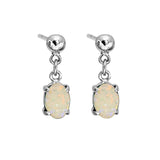 Drop Solid Opal Earrings 7mm
