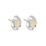 Charm Solid Opal Earrings