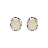 Purity Solid Opal Earrings