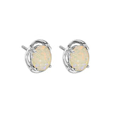 Purity Solid Opal Earrings