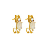Harmony Solid Opal Earrings