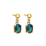 Drop Triplet Opal Earrings 6mm