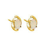 Charm Solid Opal Earrings