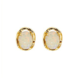 Purity Solid Opal Earrings
