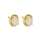 Purity Solid Opal Earrings