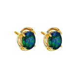 Purity Triplet Opal Earrings